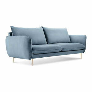 Florence halványkék bársony kanapé, 160 cm - Cosmopolitan Design kép