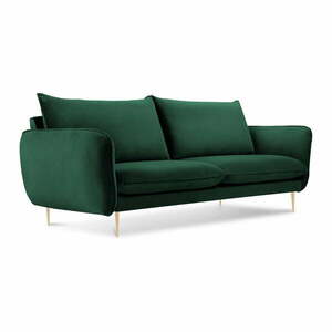 Florence üvegzöld bársony kanapé, 160 cm - Cosmopolitan Design kép