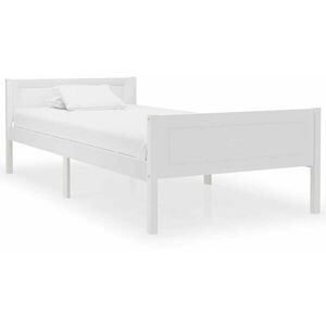 Shumee Rám postele - masivní borové dřevo, bílý, 100 × 200 cm kép