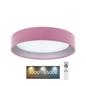 LED Dimmelhető mennyezeti lámpa SMART GALAXY LED/24W/230V rózsaszín/ezüst + távirányító kép