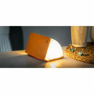 Booklight narancssárga kisméretű könyvalakú LED asztali lámpa - Gingko kép