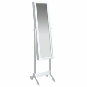 vidaXL fehér szabadon álló tükör 34 x 37 x 146 cm kép