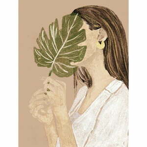 Kép 60x80 cm Girl with Leaf – Styler kép