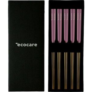 ECOCARE Box Gold-Pink fém sushi pálcikák 10 db kép