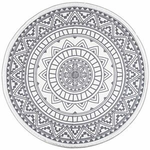 Mandala darabszőnyeg, szürke, 82 cm kép