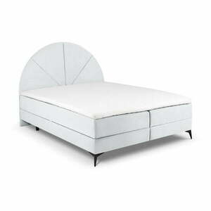 Világosszürke boxspring ágy tárolóhellyel 160x200 cm Sunset – Cosmopolitan Design kép