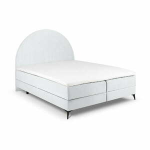 Világosszürke boxspring ágy tárolóhellyel 160x200 cm Sunrise – Cosmopolitan Design kép