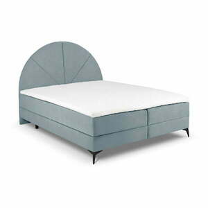 Világoskék boxspring ágy tárolóhellyel 160x200 cm Sunset – Cosmopolitan Design kép