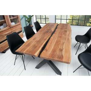 AMAZONAS fekete és akácfa étkezőasztal 200cm kép