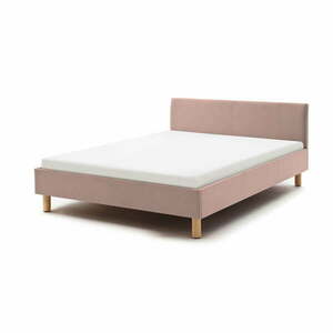 Rózsaszín kárpitozott egyszemélyes ágy 120x200 cm Lena – Meise Möbel kép