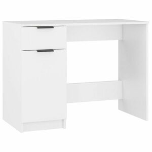 Fehér színű szerelt fa íróasztal 100 x 50 x 75 cm kép