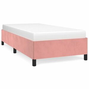 vidaXL rózsaszín bársony ágykeret 100x200 cm kép