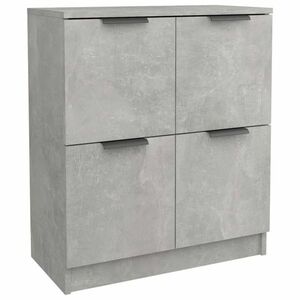 vidaXL betonszürke szerelt fa tálalóasztal 60 x 30 x 70 cm kép
