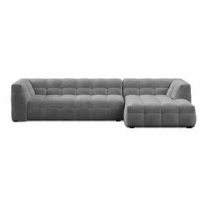 Vesta szürke bársony kanapé, jobb oldali - Windsor & Co Sofas kép