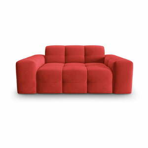 Piros bársony kanapé 156 cm Kendal – Micadoni Home kép