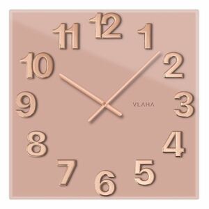 Vlaha VCT1108 üvegóra 40 x 40 cm, rózsaszín kép