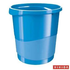 ESSELTE Papírkosár, 14 liter, ESSELTE "Europost", Vivida kék kép
