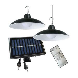 KÉSZLET 2x LED Dimmelhető napelemes függőlámpa LED/6W/3, 7V 2000 mAh IP44 + RC kép