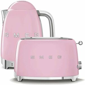 SMEG 50's Retro Style vízforraló 1, 7 l LED kijelző rózsaszín + SMEG 50's Retro Sty kenyérpirító kép