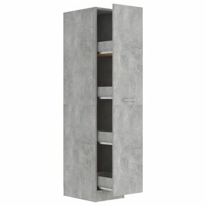 vidaXL betonszürke forgácslap patikaszekrény 30 x 42, 5 x 150 cm kép