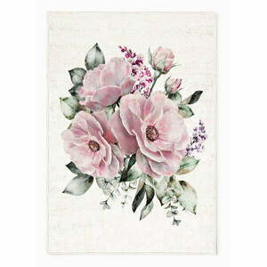 Rózsaszín-krémszínű mosható szőnyeg 140x220 cm New Carpets – Oyo home kép