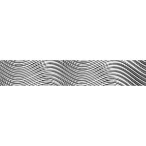 Metálos hullámok, konyhai matrica hátfal, 350 cm kép