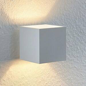 Lindby Mirza alumínium fal fény, szögletes, fehér kép