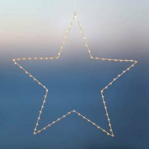LED dekorációs csillag Liva Star, arany, Ø 70 cm kép