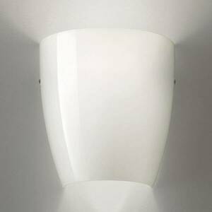Dafne fali lámpa fényes fehér üvegből kép