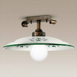 Bassano mennyezeti lámpa, zöld részletek kép