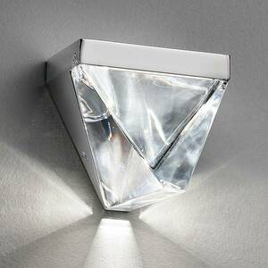 Fabbian Tripla - kristály LED fali lámpa, alu kép
