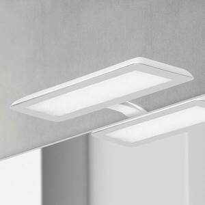LED tükör lámpa Nikita, fehér / acélszürke kép