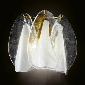 Üveg fali lámpa Rondini 24 karátos arannyal kép