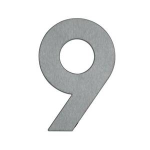 „9” házszám - rozsdamentes acél kép