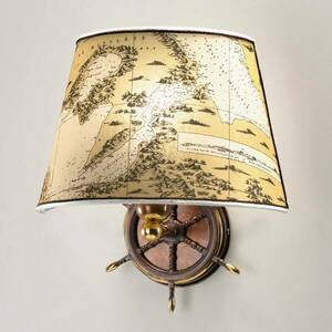 Nautica fali lámpa egy izzós 30 cm evezővel kép