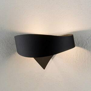 Fekete dizájner fali lámpa Scudo kép