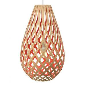 david trubridge Koura függőlámpa 50 cm bambusz-piros kép