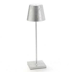 Zafferano Poldina LED asztali lámpa elemes dekoráció ezüst kép