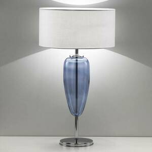 Asztali lámpa Show Ogiva 82 cm üveg elem kék kép