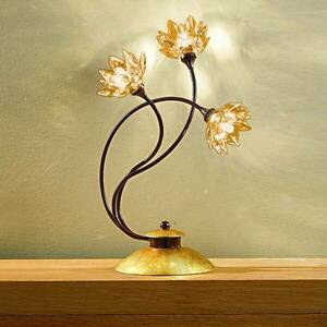 Asztali lámpa Fiorella borostyán kép