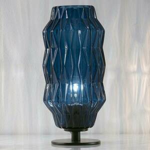 Origami asztali lámpa, kék kép