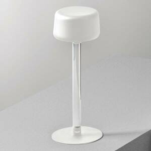OLEV Tee design asztali lámpa újratölthető akkumulátorral, fehér színben kép
