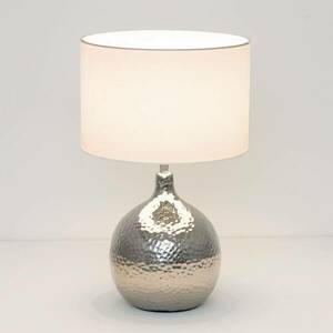 Asztali lámpa Ananas, fehér/ezüst kép