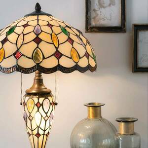 lámpa 5182 színes Tiffany üveg ernyővel kép