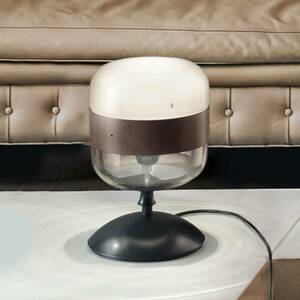 Formatervezett asztali lámpa Futura üvegből, 29 cm kép