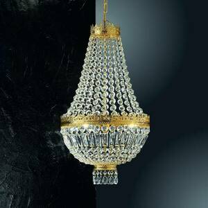 24 karátos aranyozott függő lámpa Cupola kép