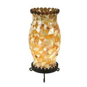 Asztali lámpa Enya krém-barna kép