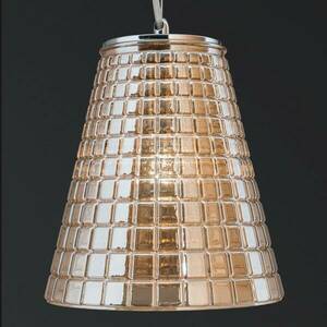 Gyémánt vágással - üveg függő lámpa Sarala amb kép