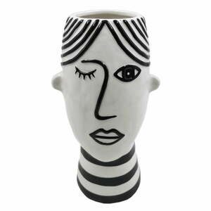 Face fekete-fehér porcelán váza - Mauro Ferretti kép