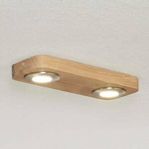 Sunniva LED mennyezeti lámpa természetes fa design kép